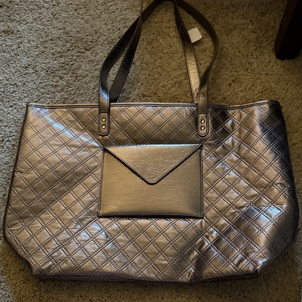 Bath & Body Works Metallic Quilted Tote